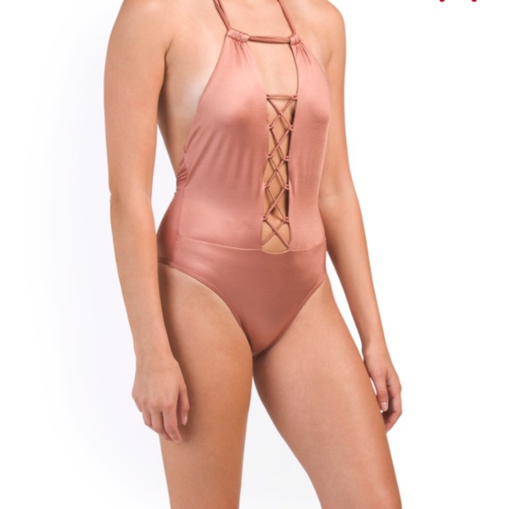 NWT Metallic Rose One Piece
